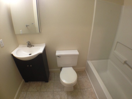 Here is one of our renovated bathrooms.